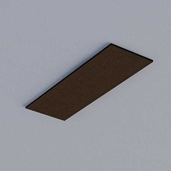 Frameless Gray Honeycomb Panel 3D Model