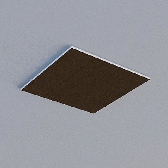 Frameless Honeycomb Panel 3D Model in Gray