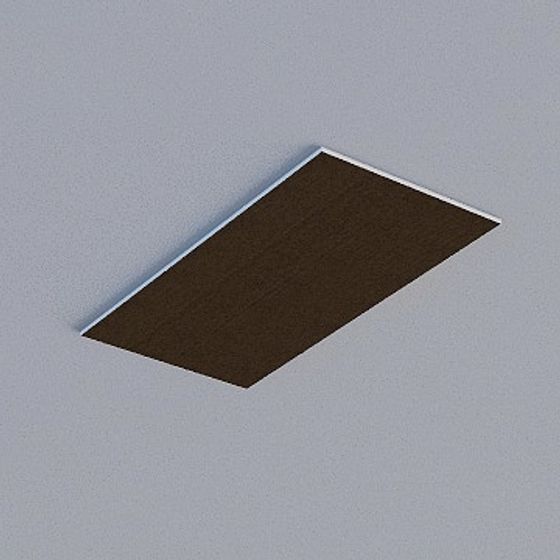 Gray Frameless Honeycomb Panel 3D Model