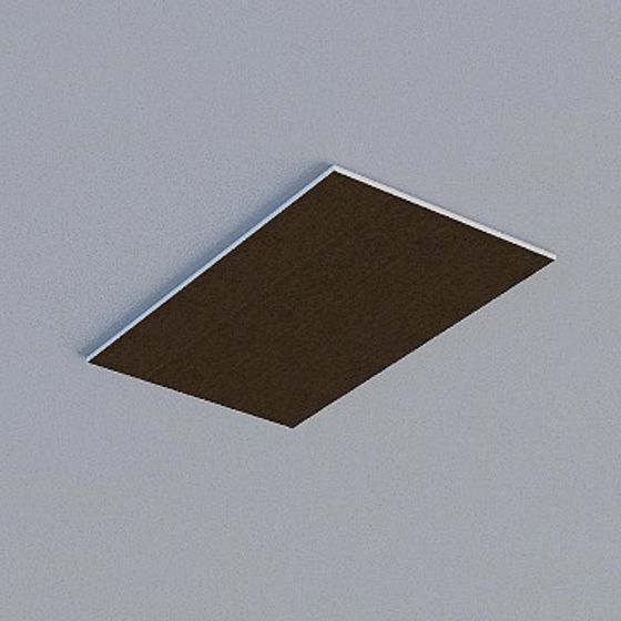 Frameless Honeycomb Panel in Gray