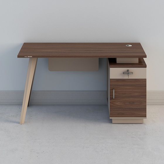 Elegant Office Desk 3D model for Creative Spaces