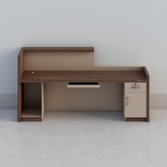 Urban Workspace Desk 3D model for Creative Spaces