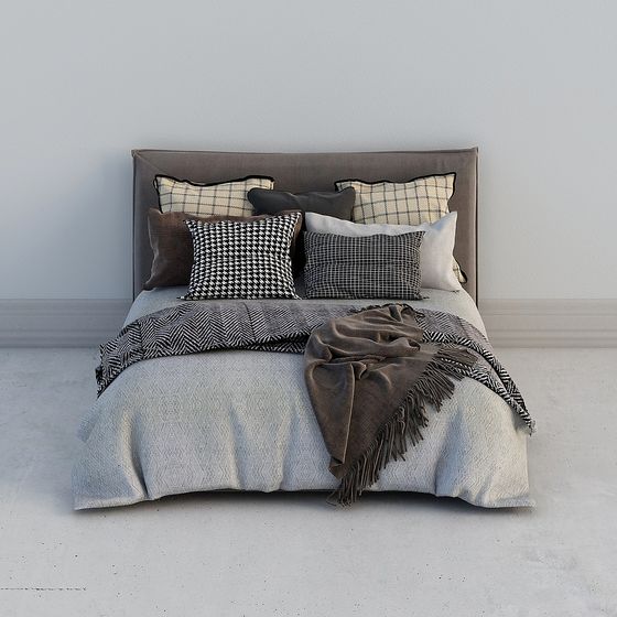 Cama dirección de dormitorio nórdica