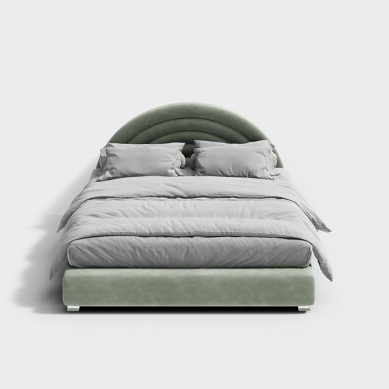 北歐臥室雙人床