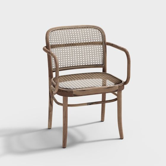 Vintage Woven Chair 3D model
