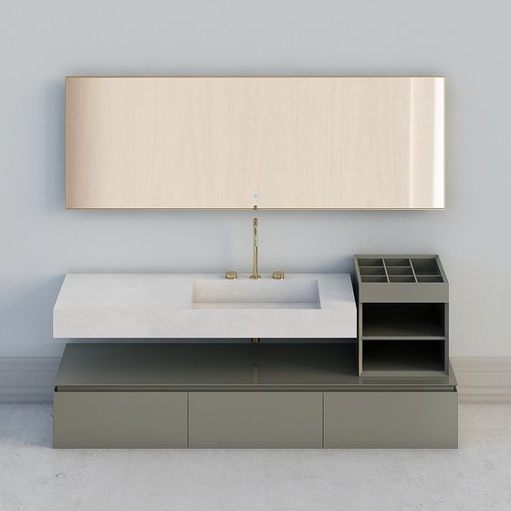 Совмещенная тумба для ванной