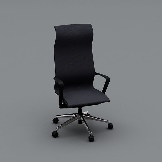 Sleek Low-Polygon Office Chair 3D Model