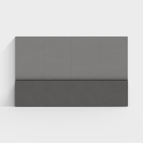 Sleek Low-Poly Wall Panel 3D model Design