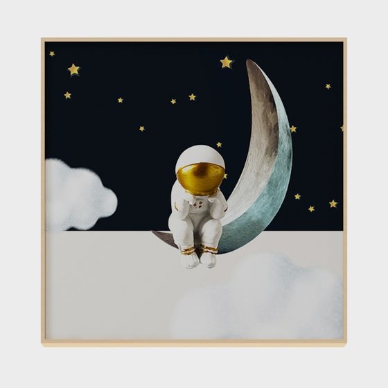Astronaut on the Moon 3D model