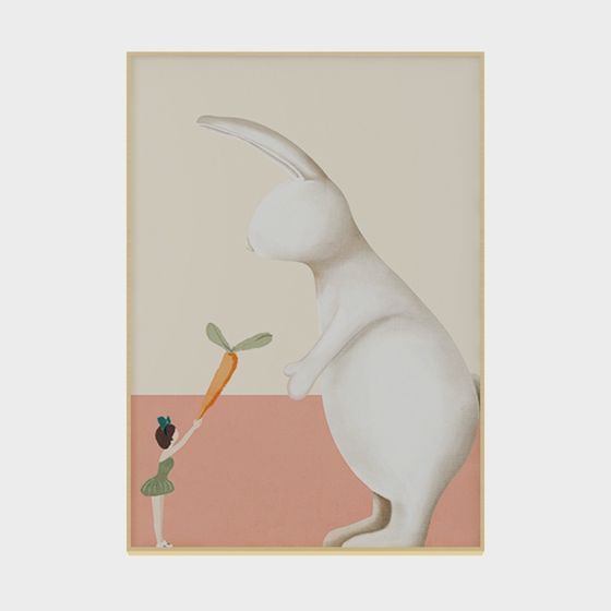 Rabbit and Carrot 3D Model for Creative Projects