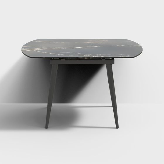 Urban Corner Coffee Table 3D Model – Modern Marble Design