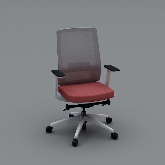 Stylish Low-Poly Office Chair 3D model for Creative Spaces