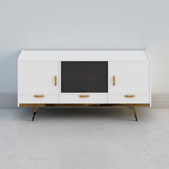 Mid-Century Modern TV Stand 3D model