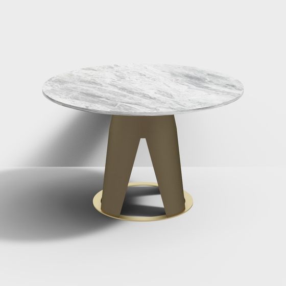 Stylish Round Table 3D model for Modern Spaces