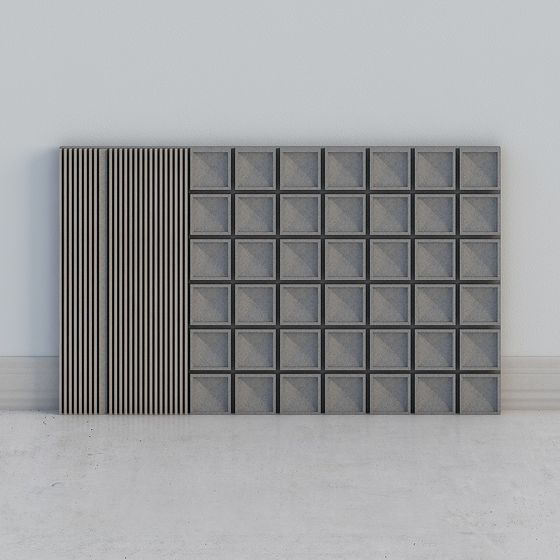 Elegant Minimalist Wall Panel 3D model for Contemporary Spaces