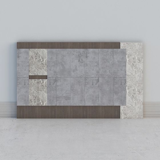 Artistic Wall Panel 3D Model for Modern Spaces