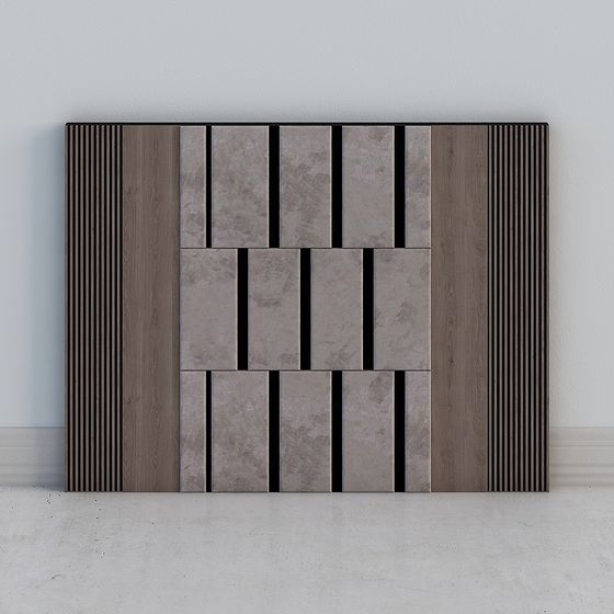Modular Wall Decor 3D model for Creative Spaces