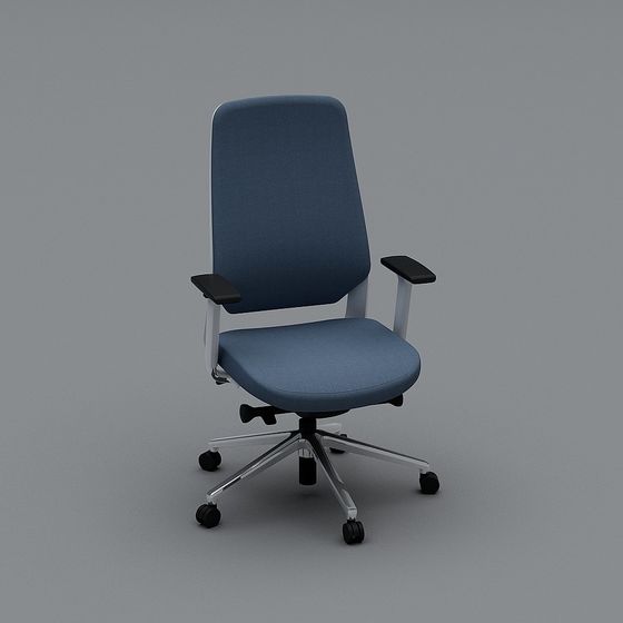 Stylish Low-Poly Office Chair 3D model for Creative Spaces