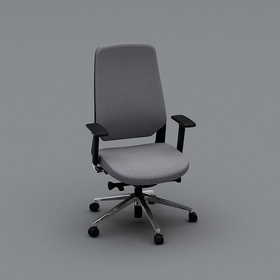 Elegant Office Chair 3D model for Modern Workspaces