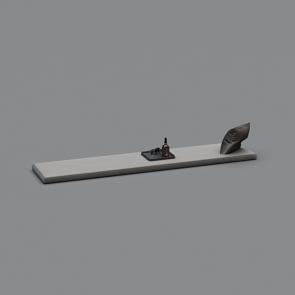 Urban Bench 3D model for Modern Design