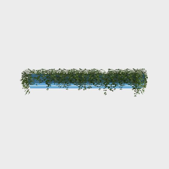 Vines Over Rail 3D Model