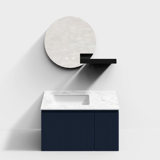 Elegant Modern Bathroom Cabinet 3D model