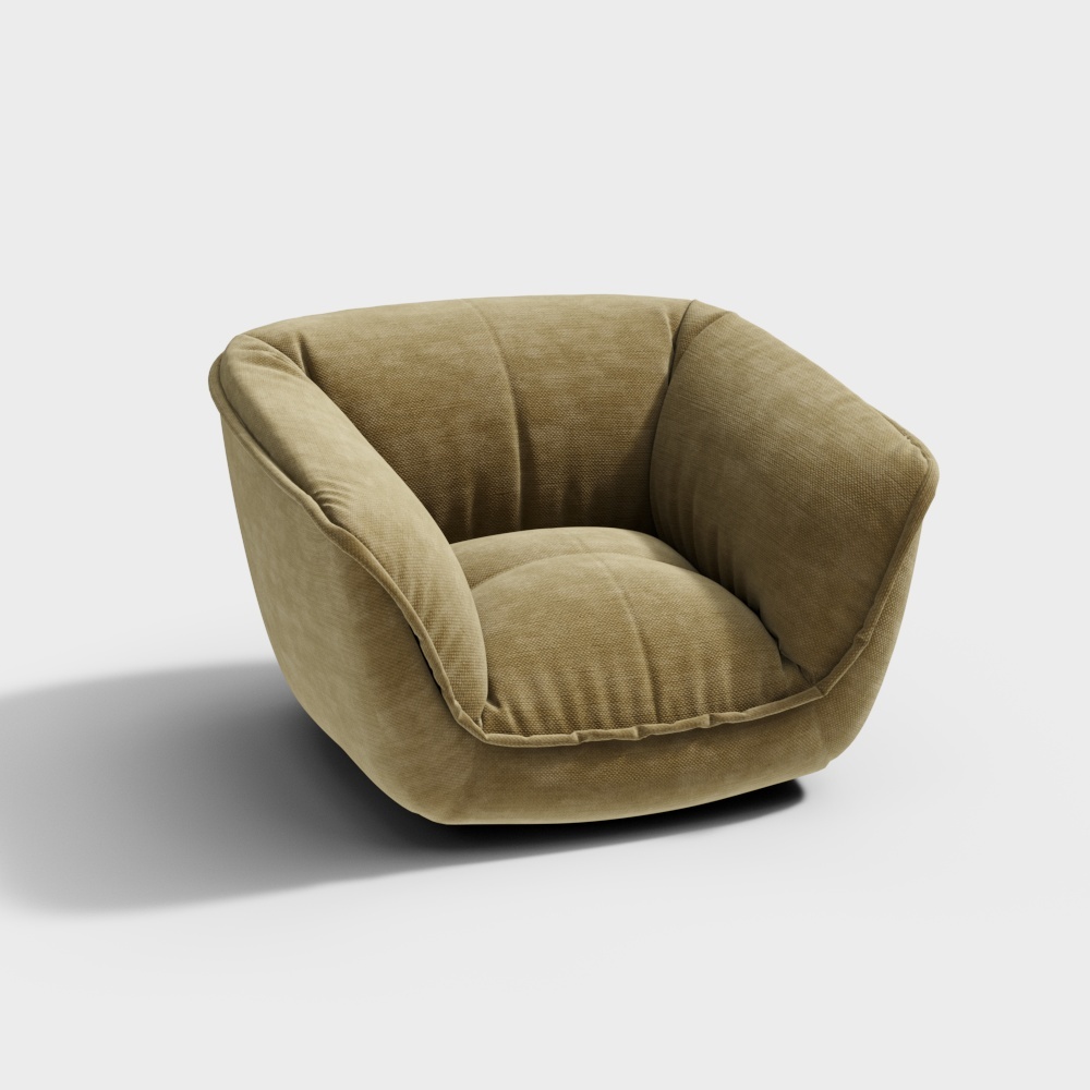 Divano pigro moderno 7-Giallo