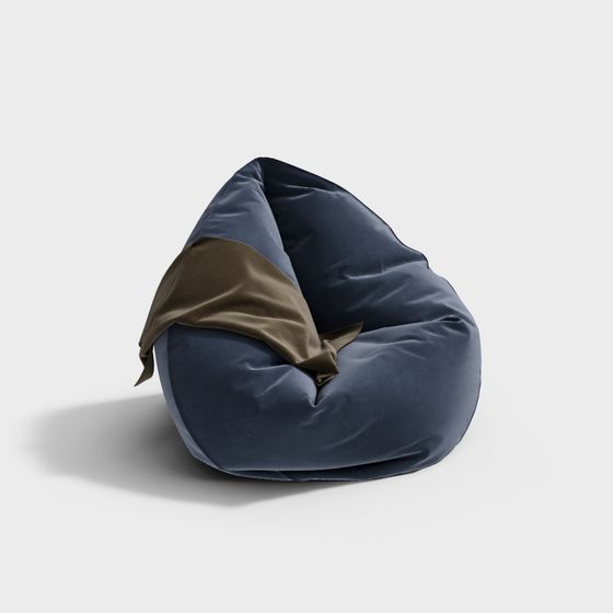 Modern Blue Lazy Sofa for Relaxation