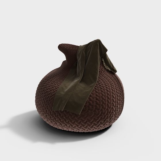 Vintage Leather Water Bottle 3D model