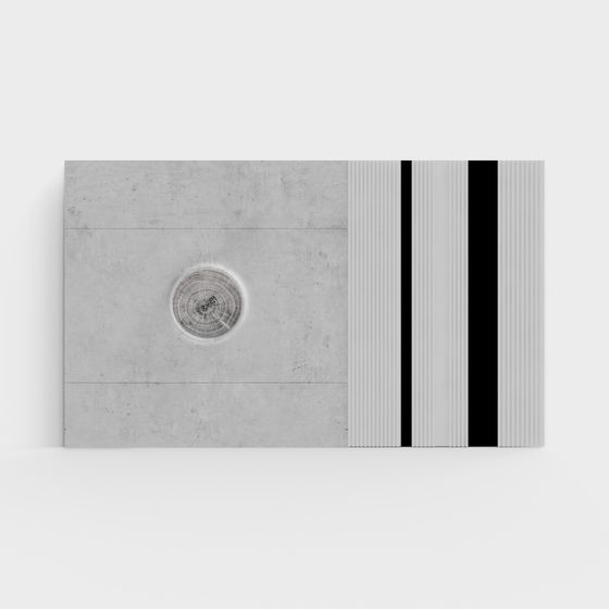 Concrete Corridor 3D model for Creative Spaces