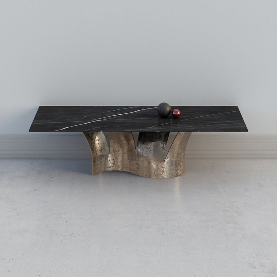 Luminous Metal Table 3D model