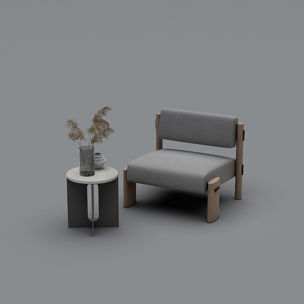 Sedia Singola Moderna con Vari Combinazioni - Tavolo Casual e