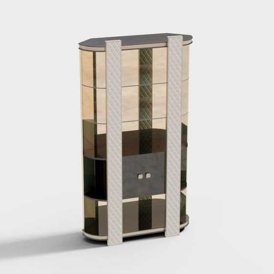 Stylish Display Cabinet 3D model