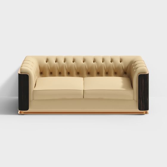 Stylish Low-Poly Sofa 3D model for Modern Interiors
