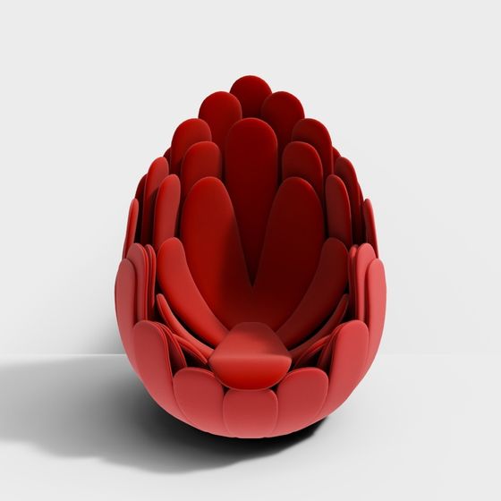 Floral Bloom 3D model - Low Polygon Flower Design