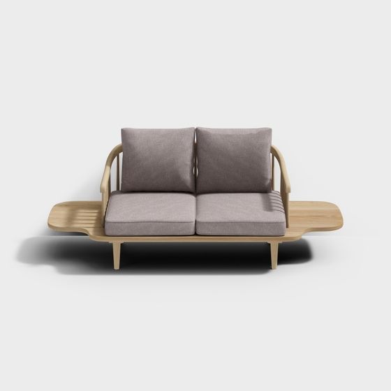 Stylish Low-Poly 3D Sofa Model for Creative Projects