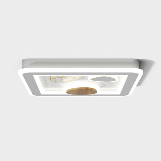Stylish Minimalist 3D Model Ceiling Light
