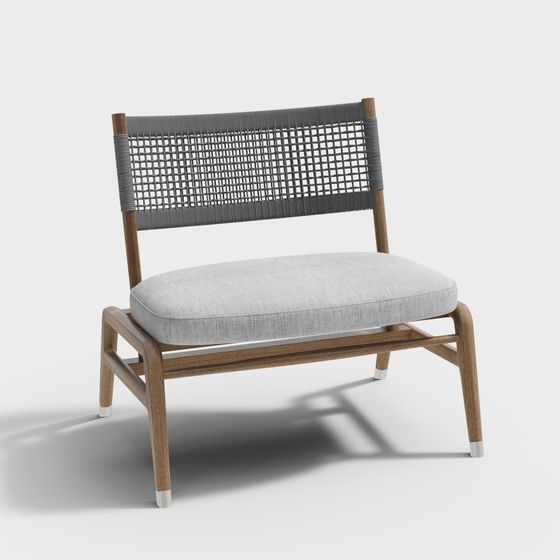 Elegant Low-Polygon 3D Chair Model for Modern Aesthetics