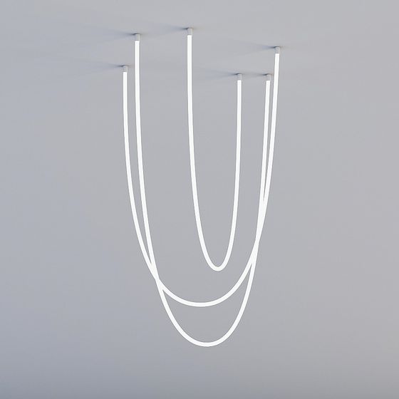 Elegant Ceiling Lamp 3D Model for Modern Spaces