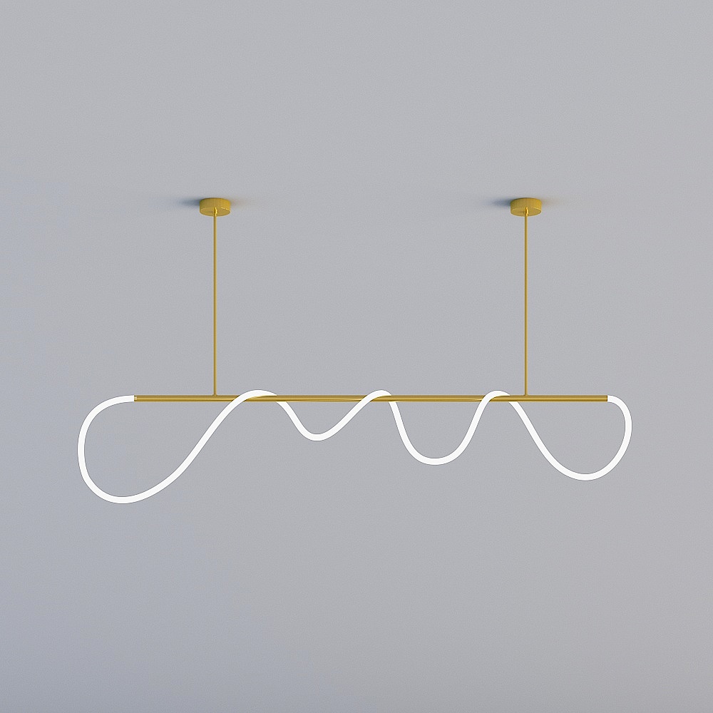 Moray "long sound law chandelier -2 meters" modern light and extravagant long line silicone hose lighting living room model room dining room