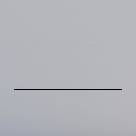 Sleek Low-Poly Pendant Light 3D model