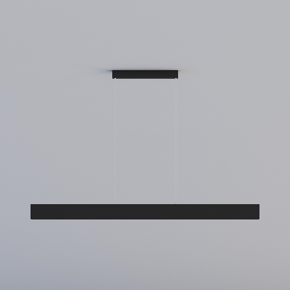 摩來「上下發光吊燈-1.5米」深防眩隔柵極簡LED長條一字燈具吧台餐桌辦公室書房