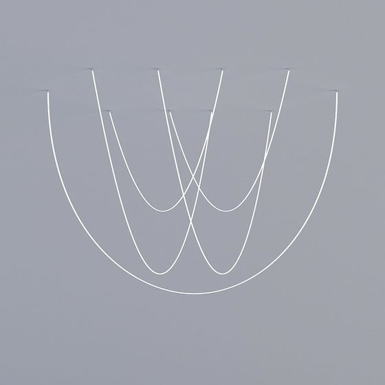 Flowing Ceiling Light 3D model for Creative Projects