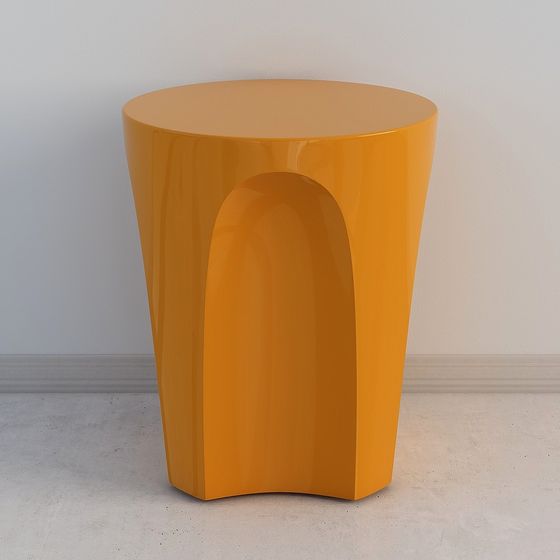 Vibrant Round Table 3D Model for Creative Spaces