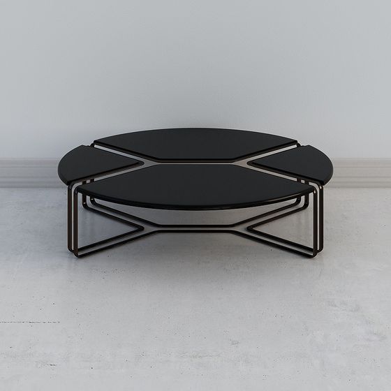 Stylish Low-Polygon Coffee Table 3D model