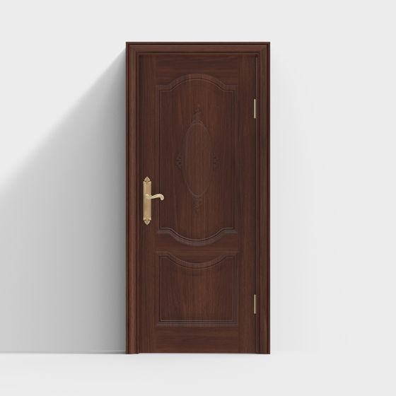 Earth Tone Interior Door 3D Model