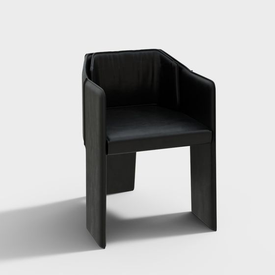 Elegant Minimalist Chair 3D model