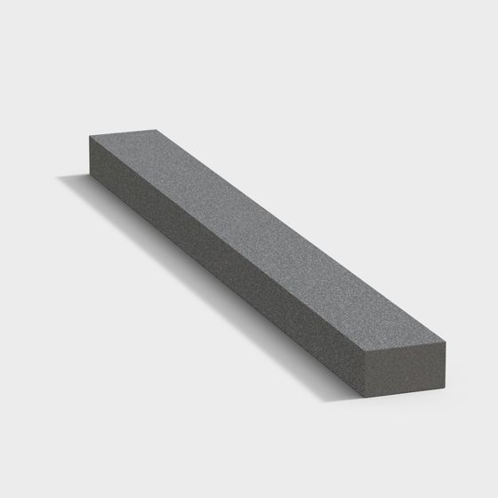 Minimalist Concrete Slab 3D Model