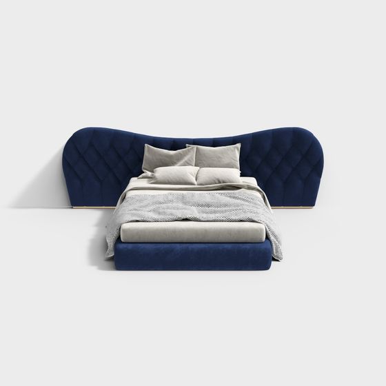 Royal Velvet Bed 3D model