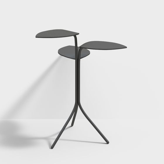 Leaf-Shaped Side Table 3D model
